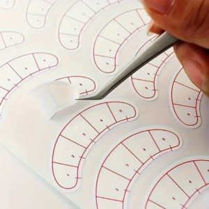Lash mapping stickers